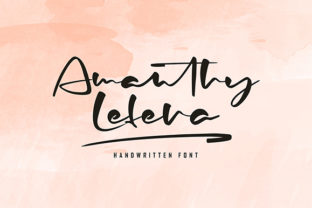 Amanthy Lefera: A Handwritten Font That Elevates Creative Projects