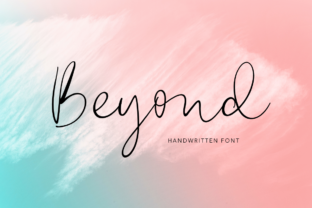 Beyond: The Romantic Handwritten Font for Editorial Design