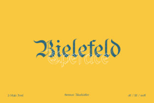 Bielefeld Typeface for Bold Medieval Branding