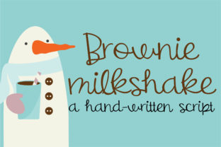 Brownie Milkshake Font for Joyful Campaign Designs