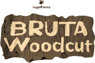 Bruta Woodcut: A Bold Decorative Font for Creative Projects