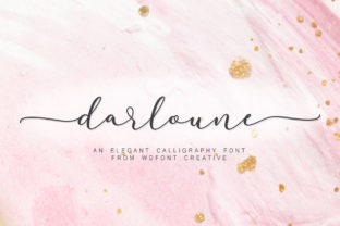 Darloune: A Romantic Script Handwritten Font for Designers