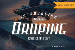 Droping: The Bold Sans Serif Font for Urban Editorial Design