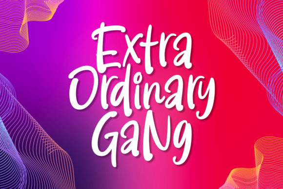 Extra Ordinary Gang: The Bold Handwritten Typeface for Standout Branding