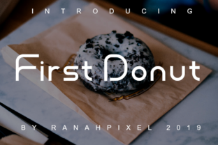 First Donut: A Fun Slab Serif Font for Digital Creativity