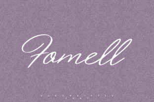Fomell: The Sophisticated Script Handwritten Font for Makers