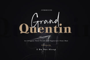 Grand Quentin Duo: The Retro Script Typeface for Scroll-Stopping Campaigns