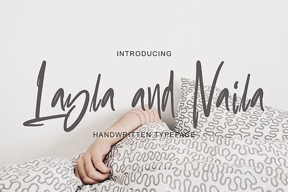 Layla and Naila: A Handwritten Font for Authentic Branding