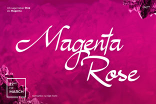 Magenta Rose: The Elegant Script Handwritten Font for Makers
