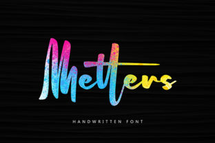 Metters: A Bold Handwritten Font for Editorial Design