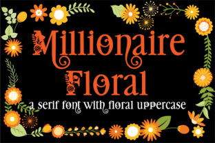 Millionaire Floral: A Serif Font That Elevates Branding