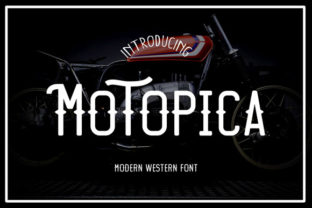 Motopica: A Vintage Font with a Modern Twist for Creative Projects