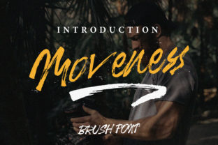 Moveness Brush: A Bold Handwritten Typeface for Modern Web Design