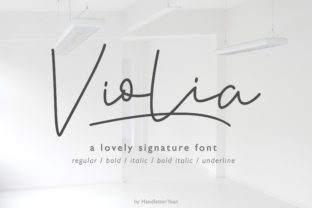 Violia: A Handwritten Font with Modern Elegance